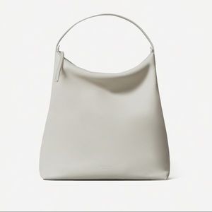 EVERLANE The Boss Leather Hobo Bag White